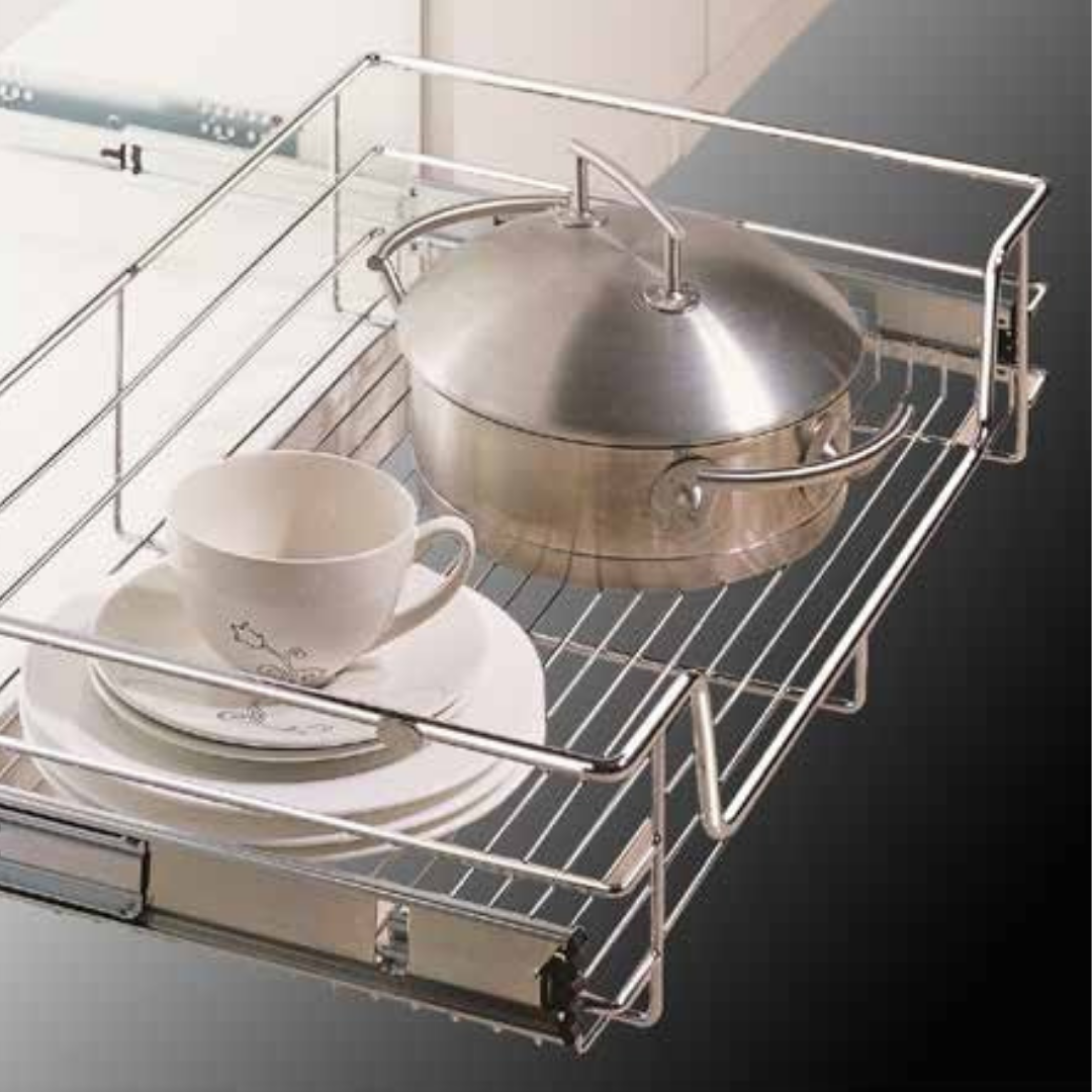 Multi Function Pull Out Dish Rack Basket (Basic Series)