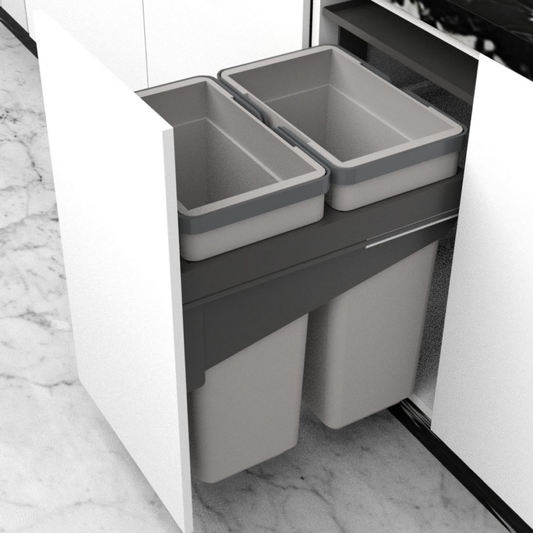 Bottom Mounted Bin With Soft Closing Slide - (Kitchen Utilities)