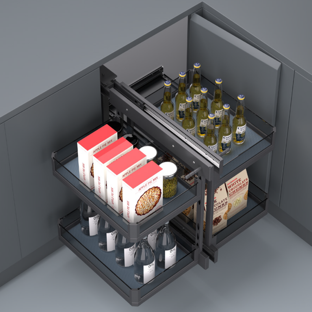 Magic Corner Basket with Soft Closing Slide