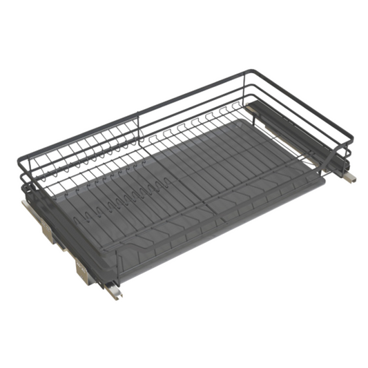 Four Side Dish Basket with Undermount Soft Closing Slide