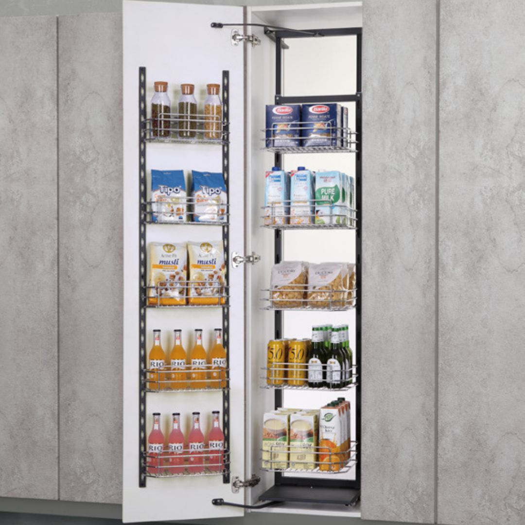Side Large Tall Pull Out Basket with Soft Closing (SUS 304)