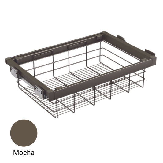 Mocha Pull-Out Wired Basket