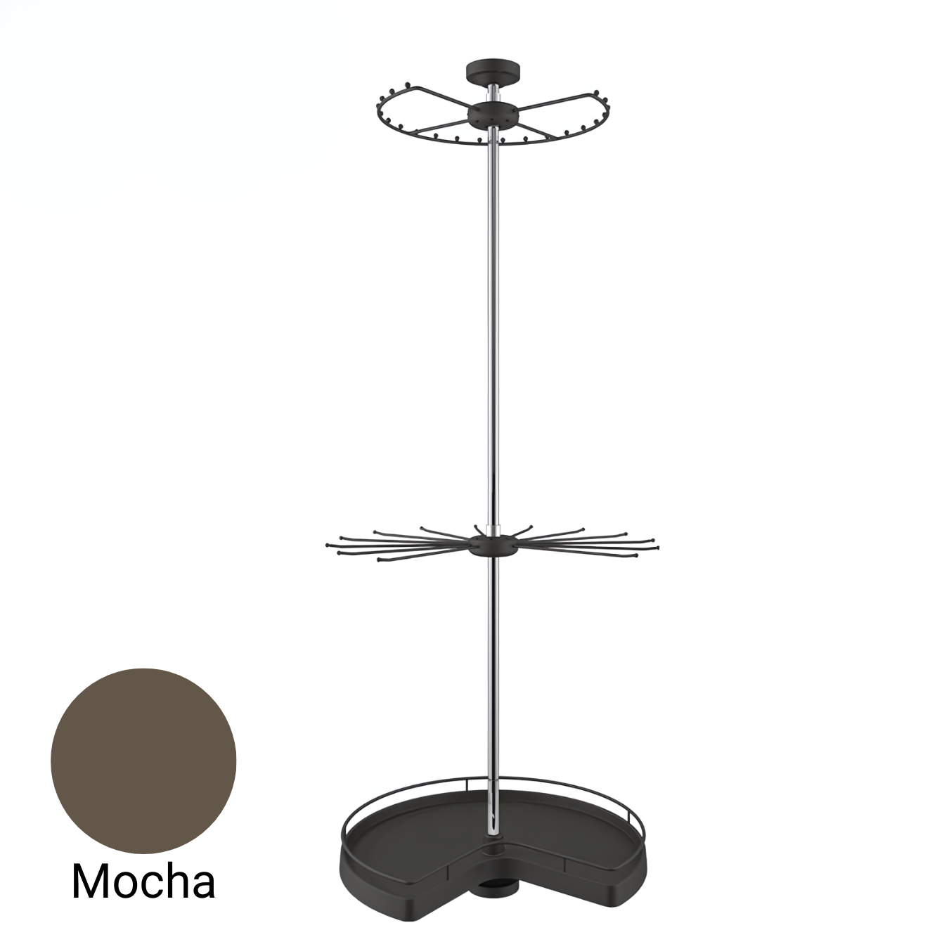 Mocha 3-Layer Rotating Basket
