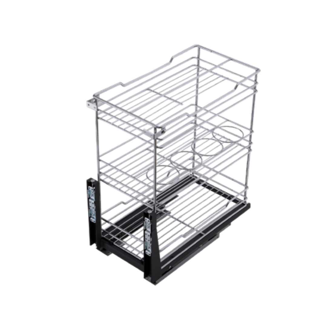 Multi Function 3 Layer Pull Out Basket (Chrome)