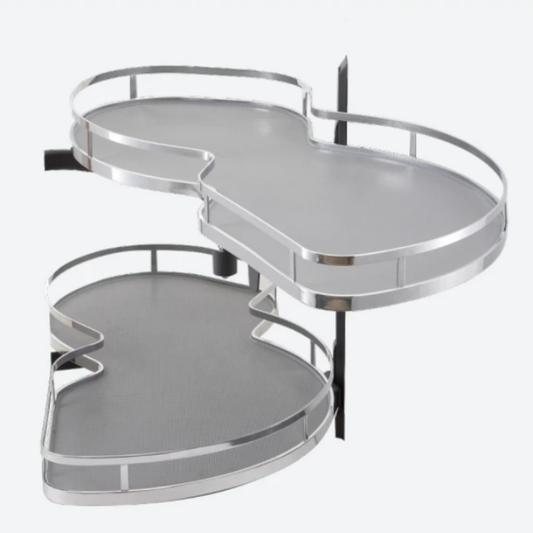 UFO Corner Basket with Soft-Closing Slide (Chrome)