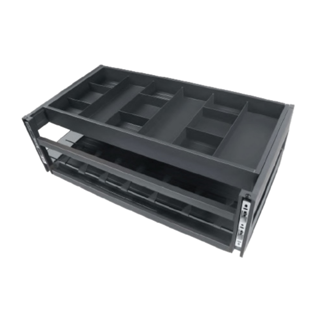 Three Side Double Basket With Undermount Soft Close Slide