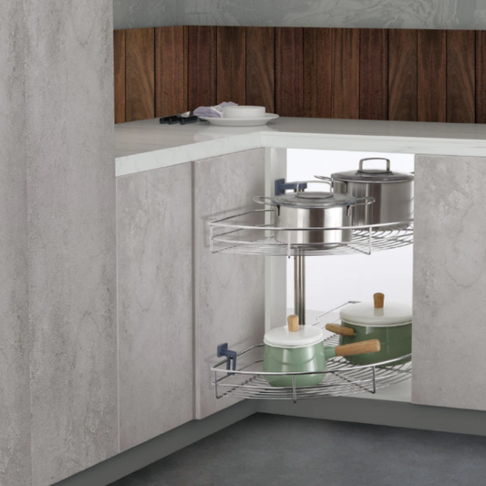 180° Swivel Basket with L-Pole (Chrome)