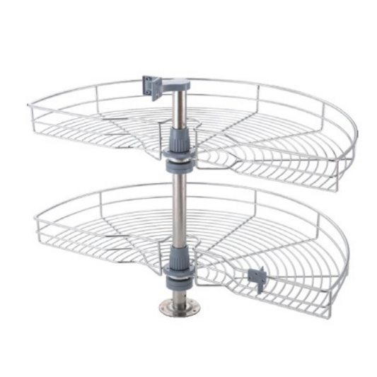 180° Swivel Basket with L-Pole (Chrome)