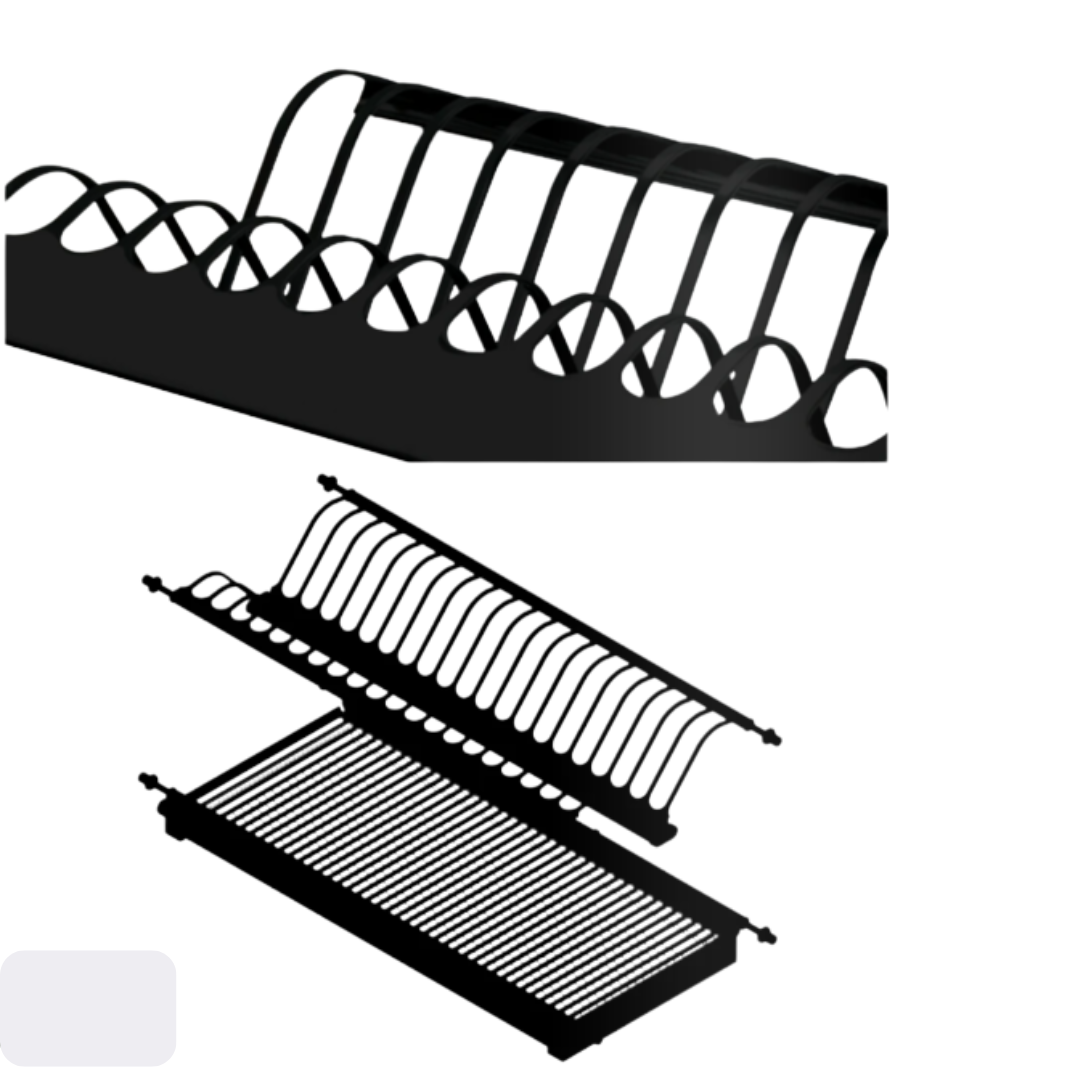 Dish Rack - Black (Luxury Stainless Steel)