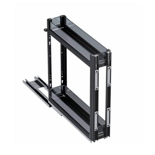 Two Layer Bottom Mounted Pull Out Basket With Undermount Soft Closing Slide