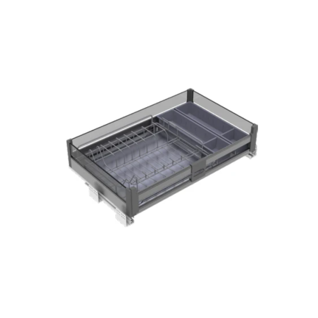 Four Side Dish Basket With Undermount Soft Closing Slide