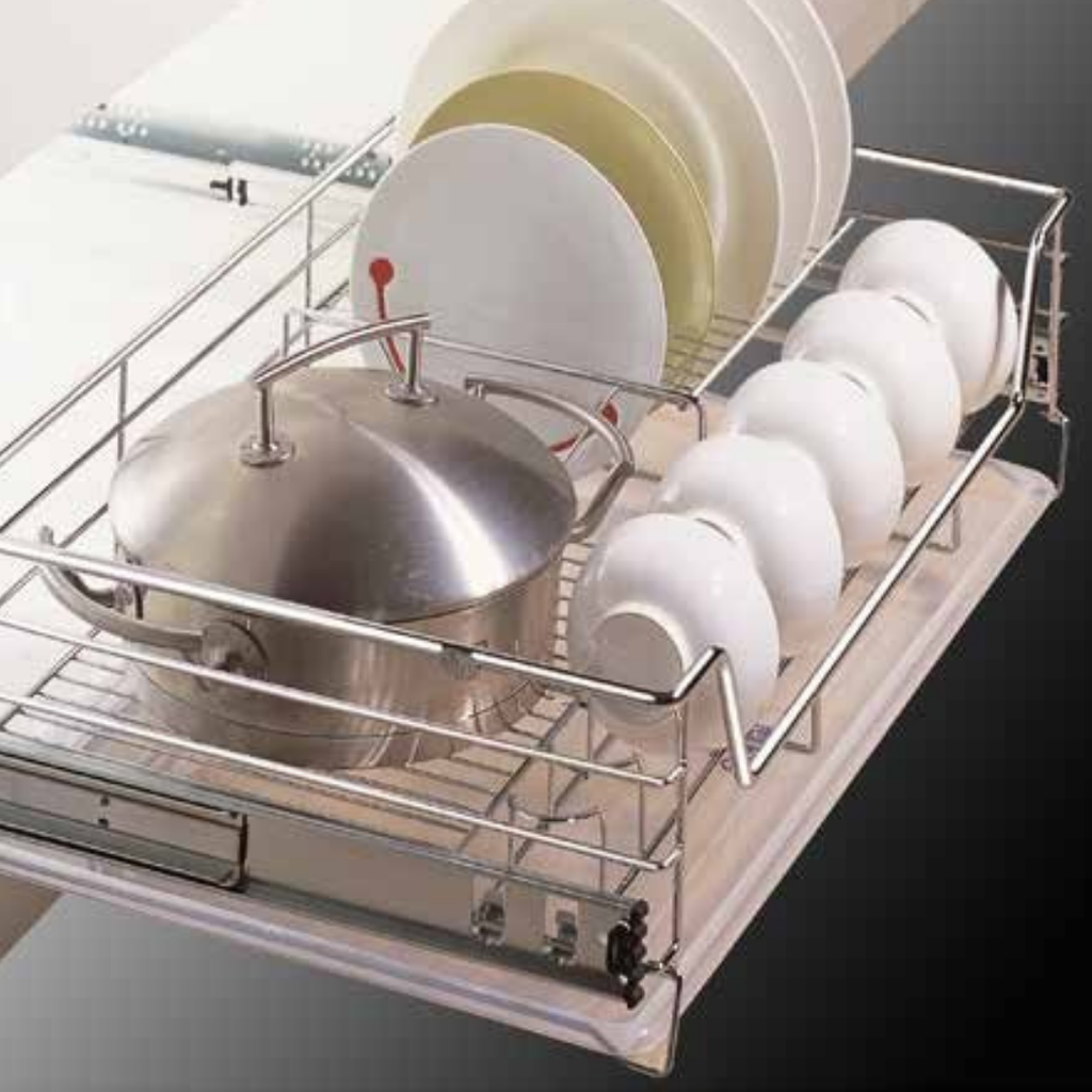 Multifunction Pull Out Dish Rack Basket