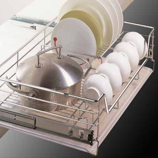Multi Function Pull Out Dish Rack Basket (Basic Series)