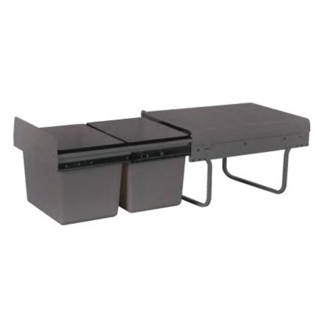 Bottom Mounted Bin With Soft Closing Slide - (Kitchen Utilities)