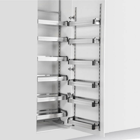 Tall Tandem Pull Out Basket (Luxury Stainless Steel)