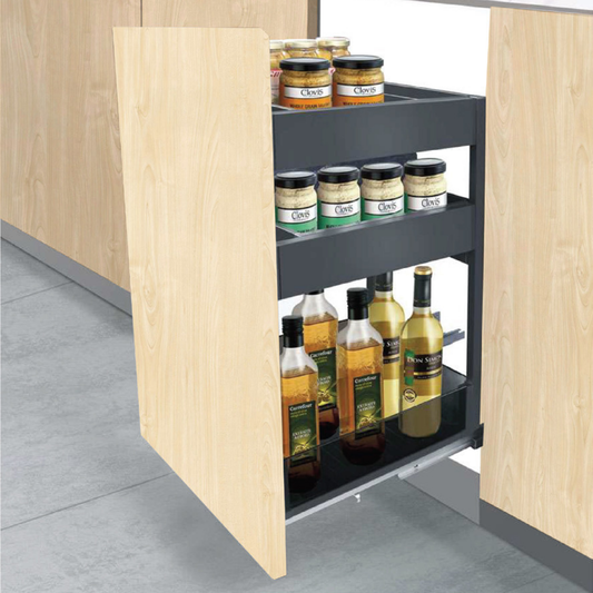Three Layers Double Deck Basket with Undermount Soft Close Slide