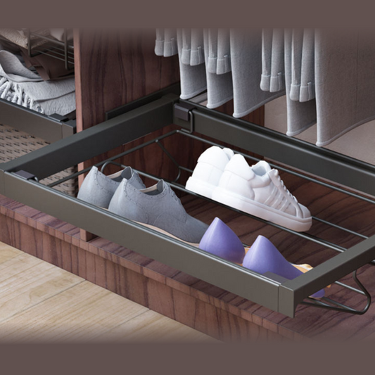 Mocha Pull Out Shoe Rack