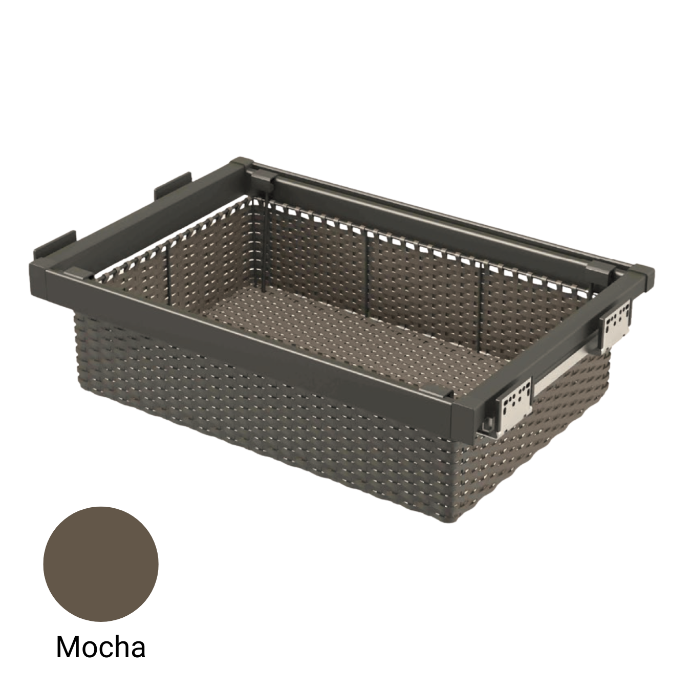 Mocha Rattan-Like Basket
