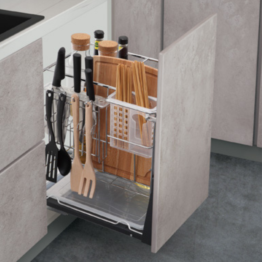 Multifunction 3 Layer Pull Out Basket Soft Closing (SUS 304)