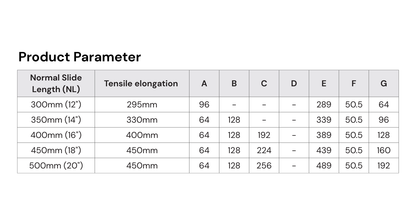 3641 Full Extension with Soft-Closing Drawer Slide - Double Spring (Eco)