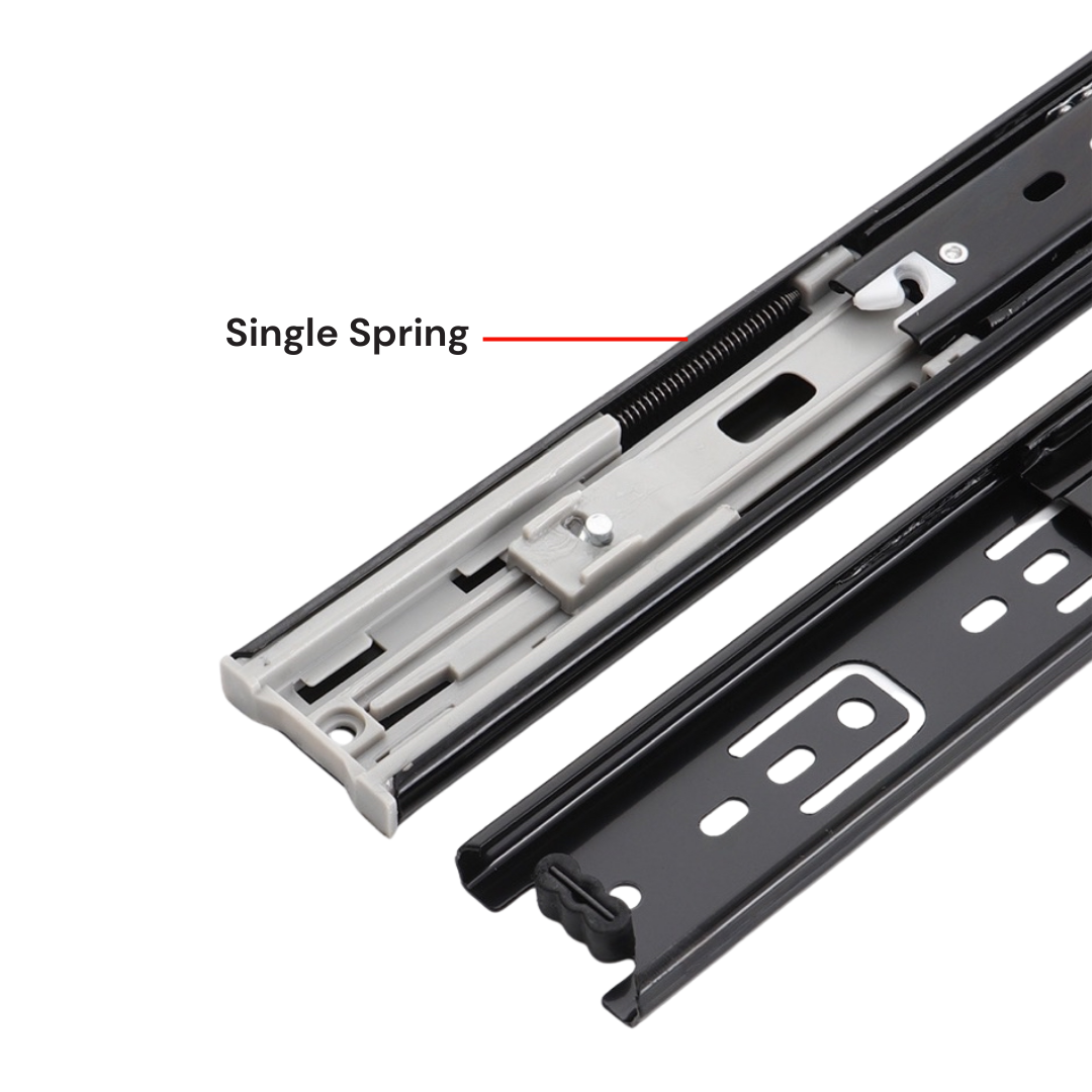 3641 Full Extension Soft Closing Drawer Slide - Single Spring (Eco)