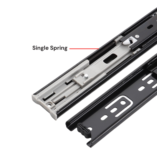 3641 Full Extension Soft Closing Drawer Slide - Single Spring (Eco)