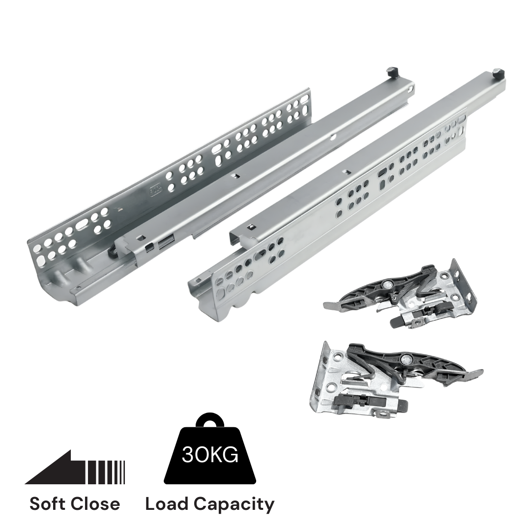 3670B Undermount Full Extension Soft Close Drawer Slide