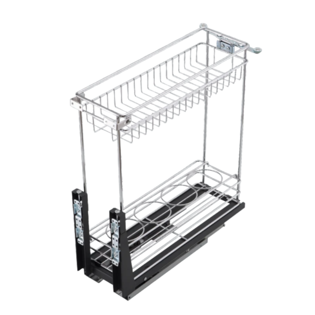 Multifunction 2 Layer Pull Out Basket (Chrome)