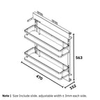 Side Pull Out Basket with Undermount Soft Closing Slide