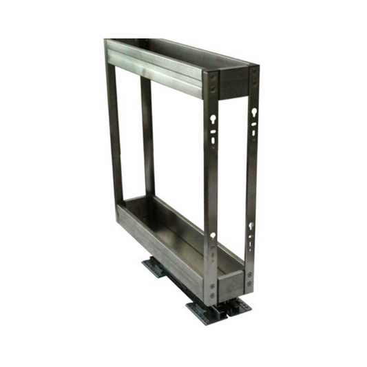 150MM 2-Tier Multifunction Pull Out Basket (Luxury Stainless Steel)