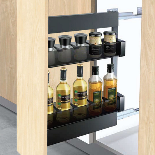 Side Pull Out Basket with Undermount Soft-Closing Slide