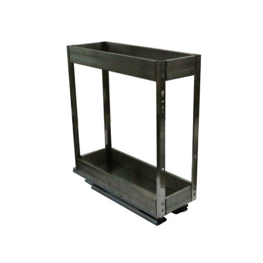 200MM 2-TIER Multifunction Pull Out Basket (Luxury Stainless Steel)