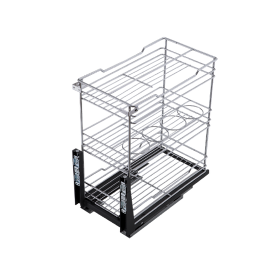 Multi Function 3 Layer Pull Out Basket (Chrome)