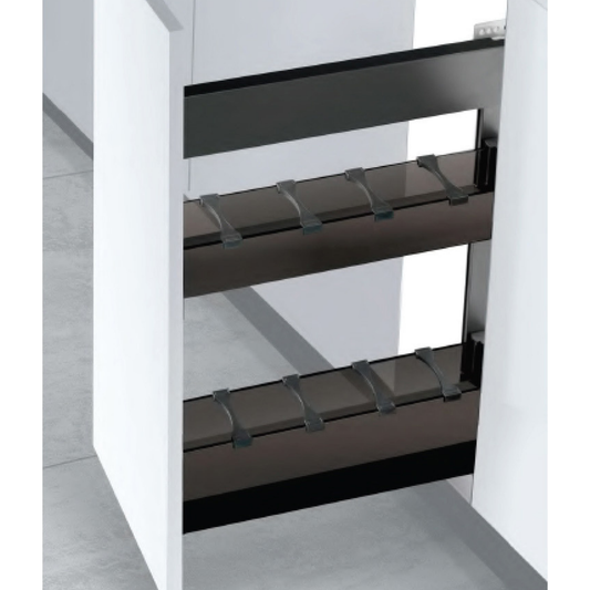 Side Pull Out Basket with Undermount Soft-Closing Slide
