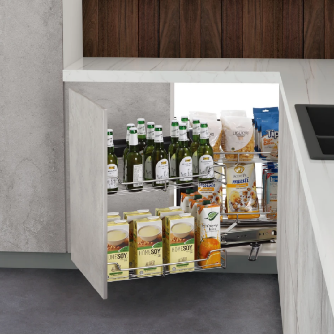 Magic Corner With Soft Closing (SUS 304)