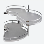UFO Corner Basket with Soft-Closing Slide (Chrome)
