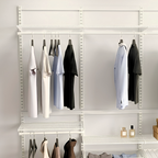 DIY Metal Wardrobe D1 - White W180 x D60 x (H200-280)