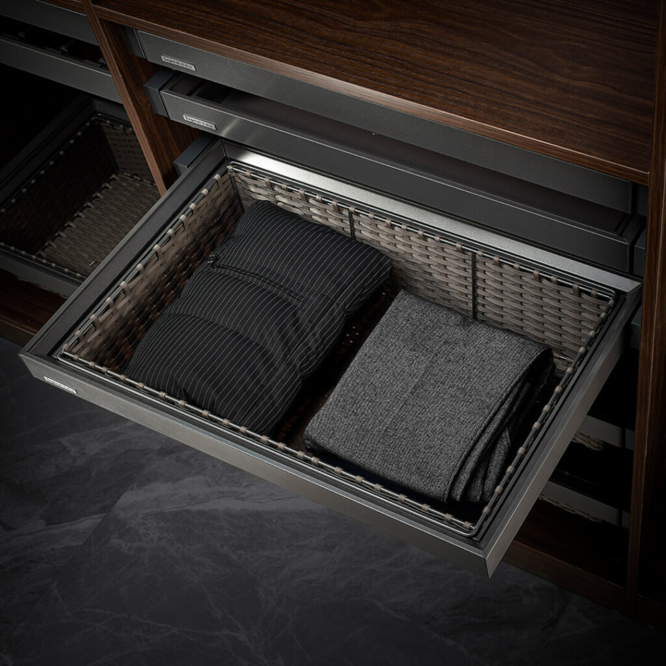 Grayer Rattan-Like Basket