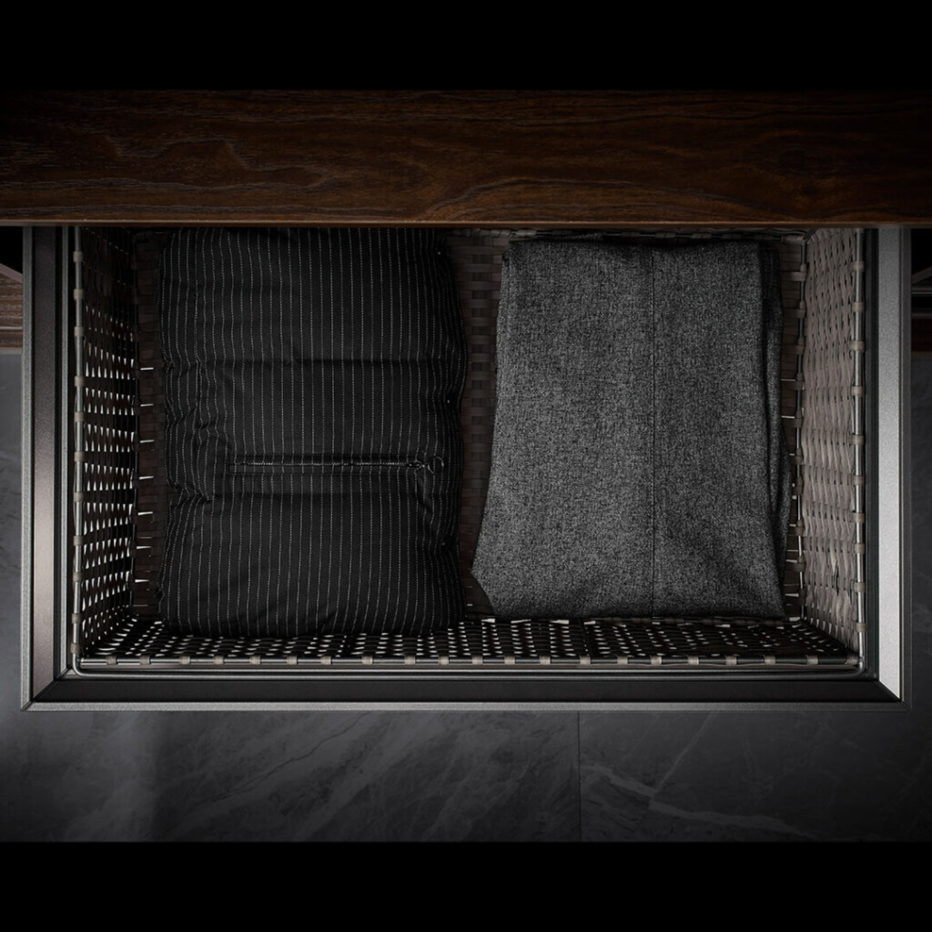 Grayer Rattan-Like Basket