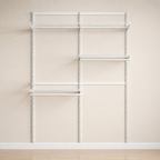 DIY Metal Wardrobe D1 - White W120 x D60 x (H200-280)