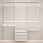 DIY Metal Wardrobe D1 - White W180 x D60 x (H200-280)