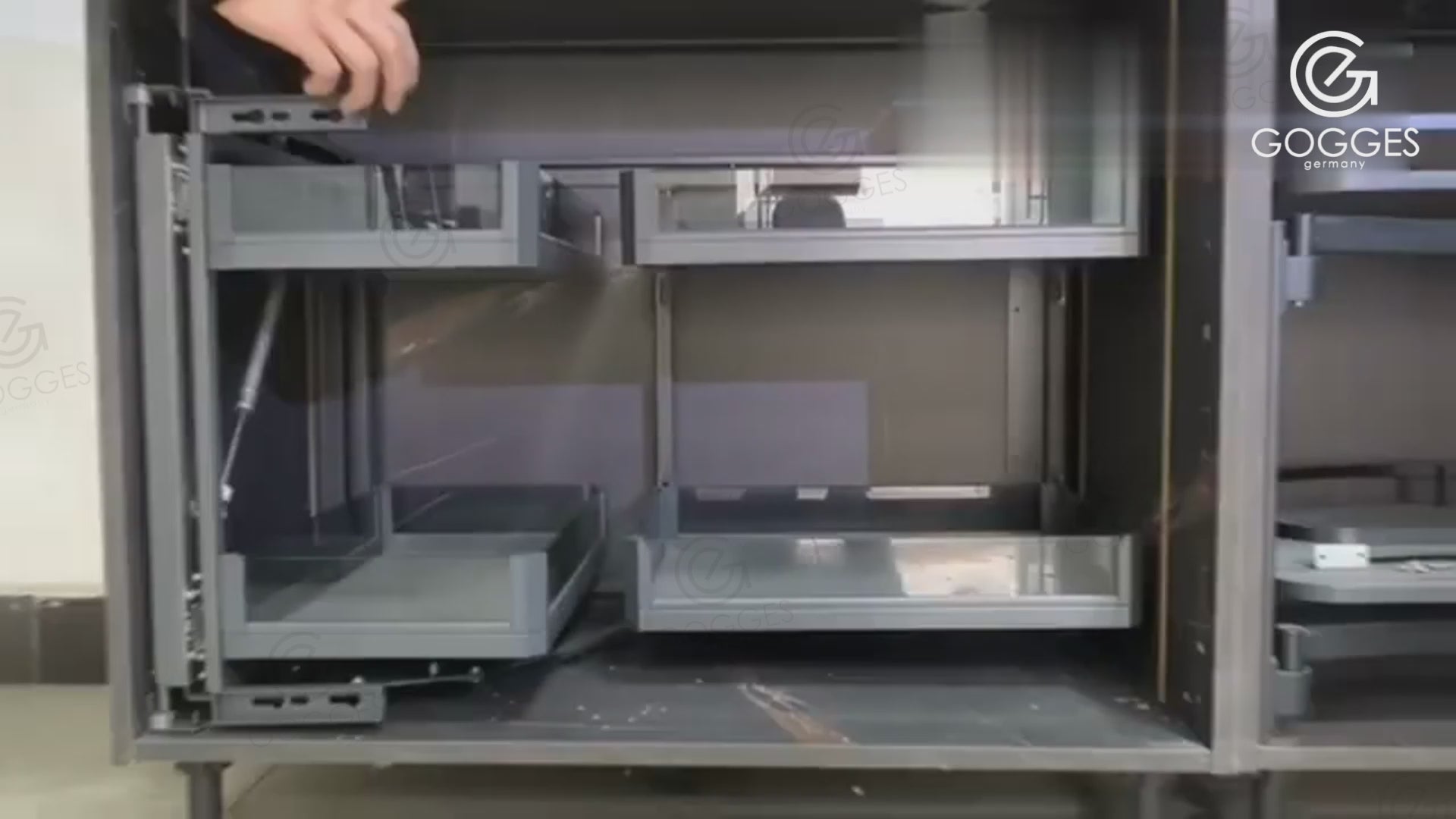 Magic Corner Basket with Soft Closing Slide