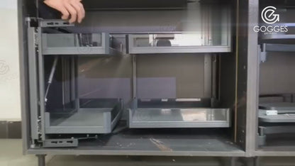 Magic Corner Basket with Soft Closing Slide