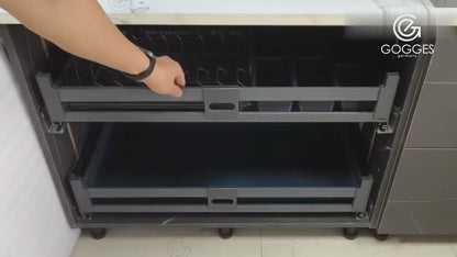 Four Side Dish Basket With Undermount Soft Closing Slide