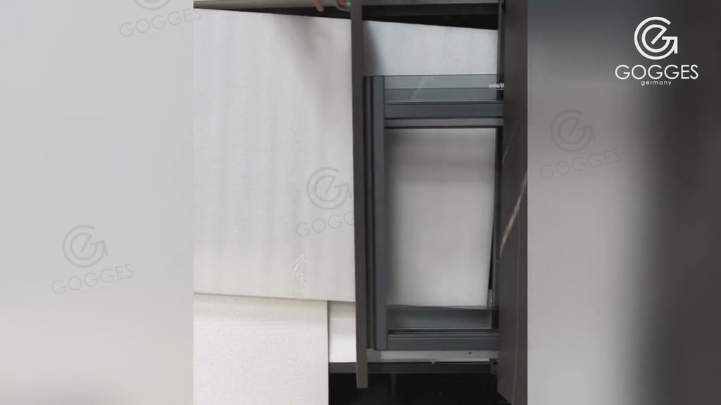 Two Layer Bottom Mounted Pull Out Basket With Undermount Soft Closing Slide